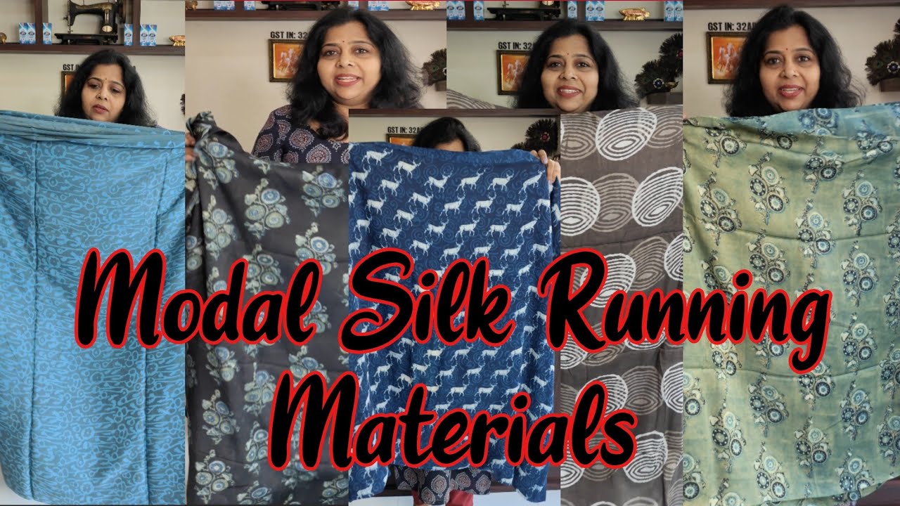 Modal Silk Running Materials ❤️ Unjurus Lifestyle ❤️ Unstitched Churidar Materials 