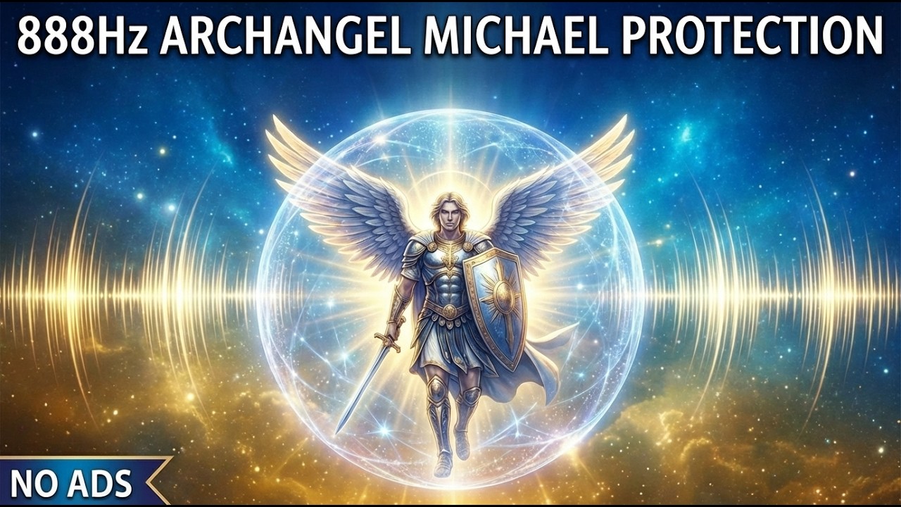 888Hz Archangel Michael Protection | 12 HOURS Deep Healing & Aura Cleanse | NO ADS