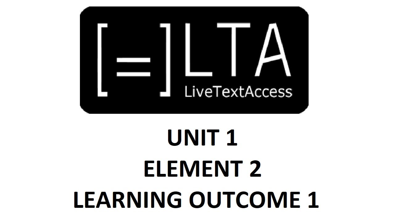 U1_E2_LO1 Deaf-Blindness - Testimonial by Peter Vanhoutte - Part 1