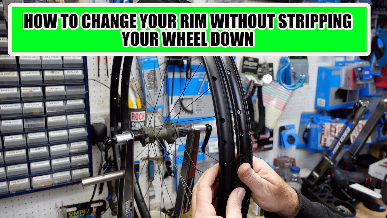 How to swap your damaged rim for a new one without completely stripping down your wheel