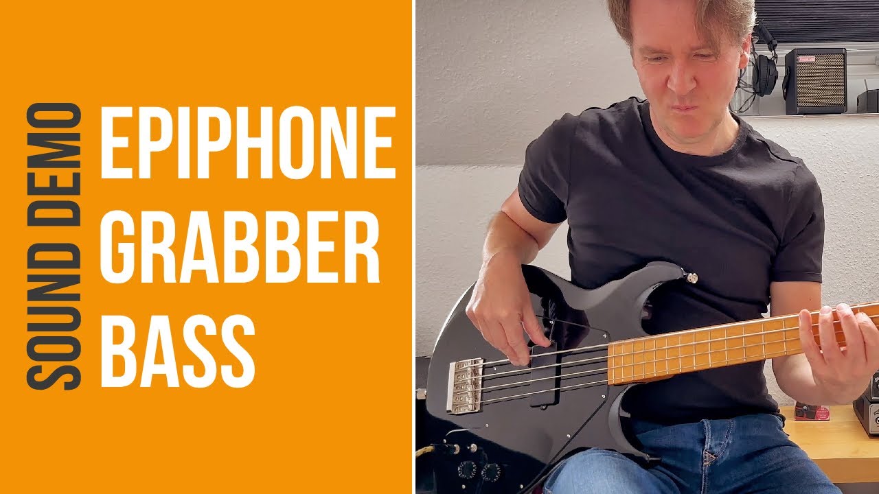 Epiphone Grabber Bass - Sound Demo (no talking)