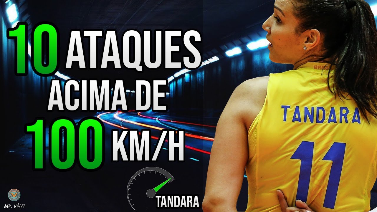 10 Ataques da Tandara acima de 100 Km/h | Seleção Brasileira