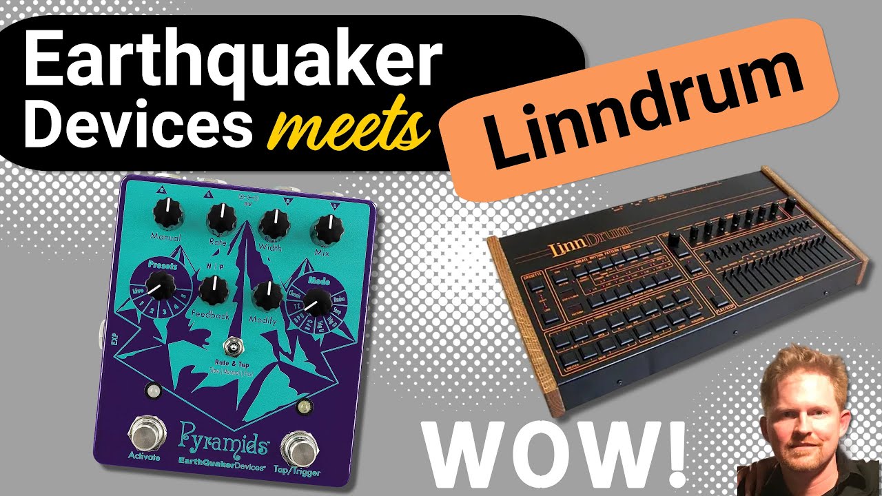 🎛️ EarthQuaker Devices Pyramids Flanger + LinnDrum LM-2 | Prince-Style Drum Machine Magic