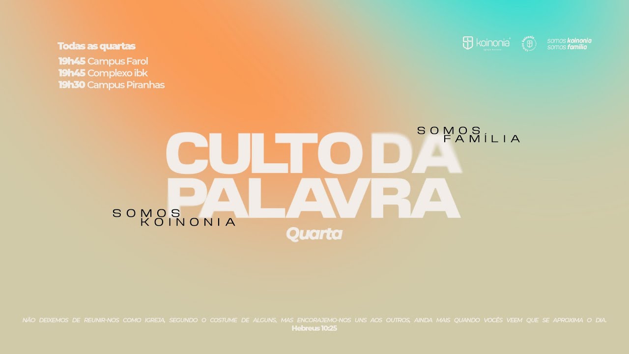 Culto da Palavra | 11.02