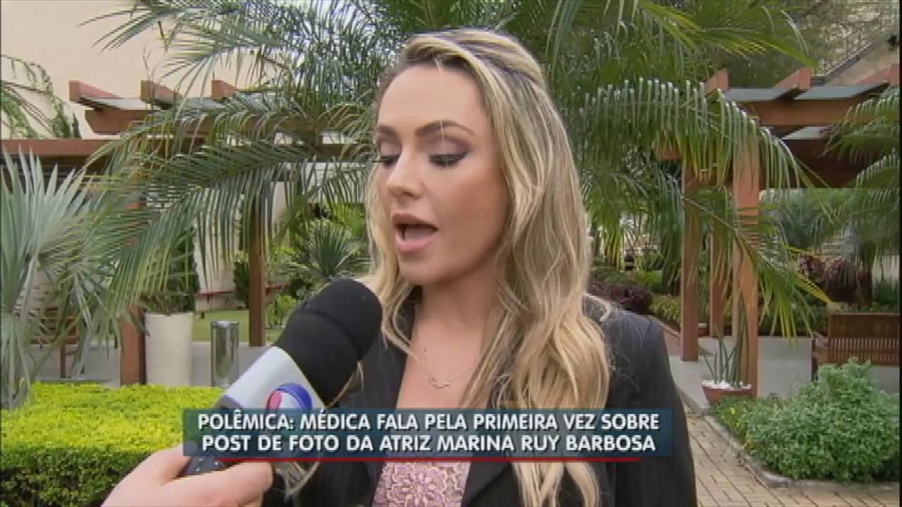Médica explica postagem sobre aparência da atriz Marina Ruy Barbosa