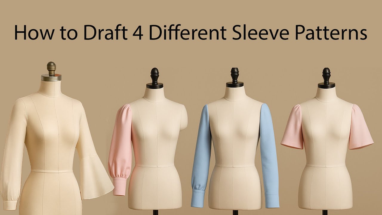 How to Draft 4 Different Sleeve Patterns? A Step-by-Step Guide