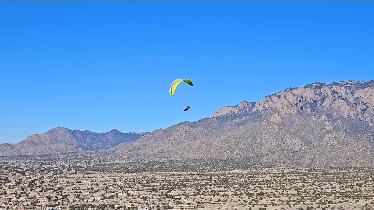 Paragliding Over Sandia Mountains (Albuquerque, New Mexico)