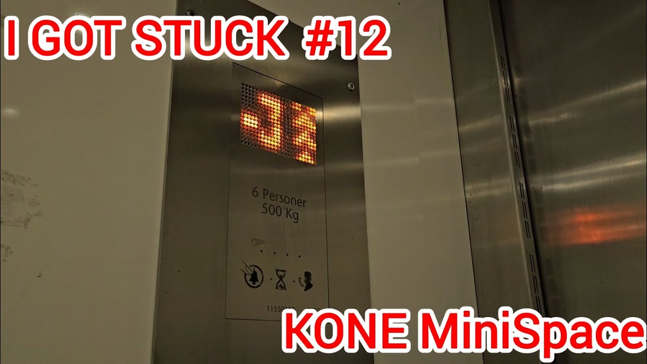 I GOT STUCK #12 - KONE MiniSpace elevator stuck in secret basement.