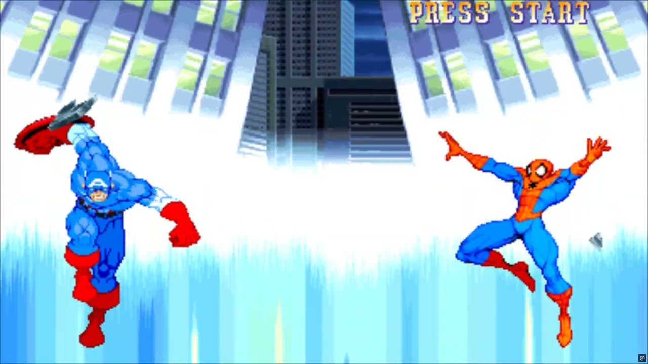 Режим аркады Капитана Америки из вселенной Marvel Super Heroes