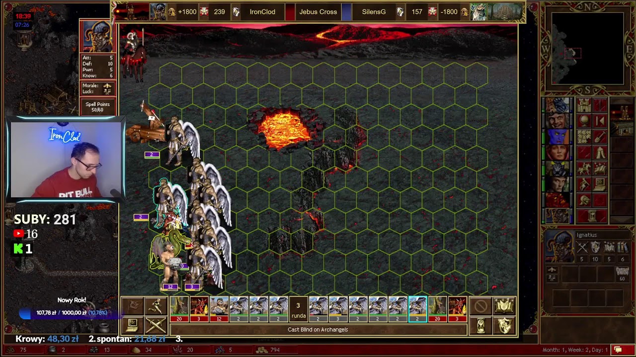 Heroes 3 HOTA - Kto rano wstaje streama dostaje!