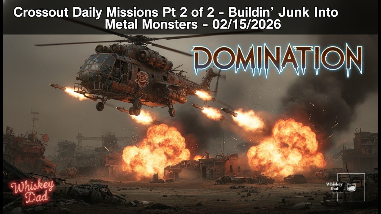Crossout Daily Missions Pt 2 of 2 - Buildin' Junk Into Metal Monsters - 02/15/2026
