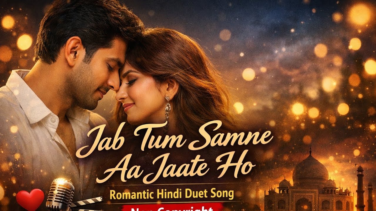 Jab Tum Samne Aa Jaate Ho | Romantic Hindi Duet Song | Non Copyright Bollywood Love Song