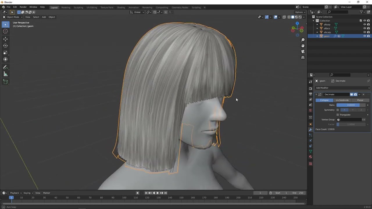PART 1: How to reduce polycounts for hairstyles in sims 3