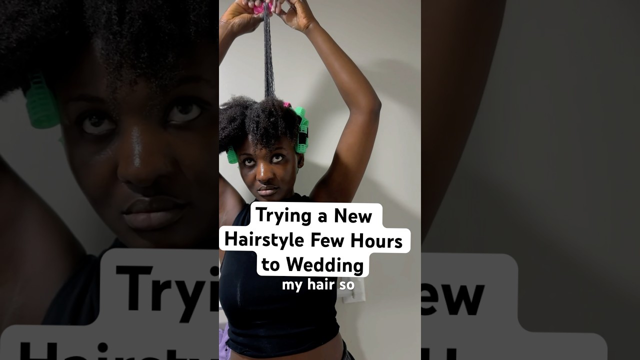 Tried Roller Sets on my 4C Natural Hair for the First Time.