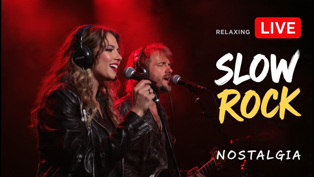 🎸 Live Emotional Slow Rock Music – Healing Rock for Stress Relief & Calm Nights