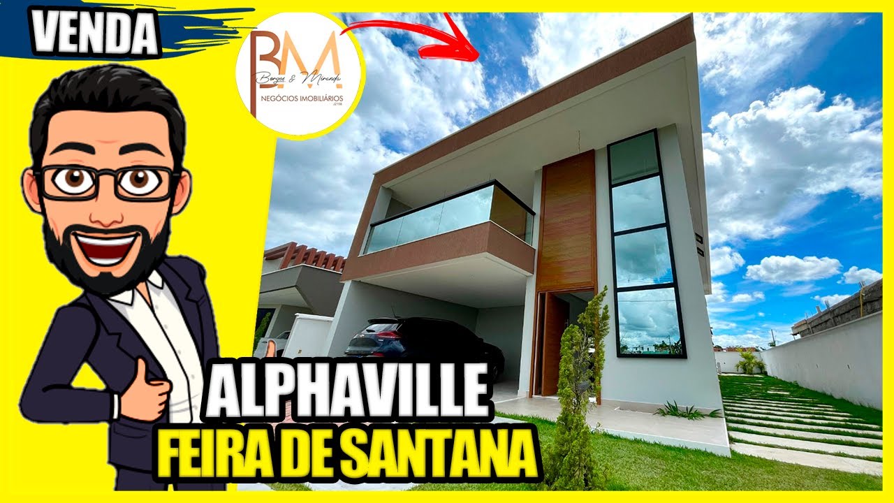 UMA CASA INCRÍVEL NO ALPHAVILLE FEIRA DE SANTANA! CONFORTO E EXCLUSIVIDADE