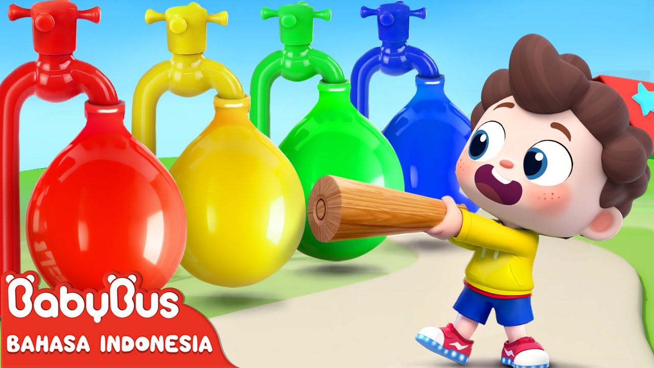 Balon Air Warna-warni 🌈🎈| Lagu Balon | Lagu Anak-anak | Ayo ! Neo | BabyBus Bahasa Indonesia