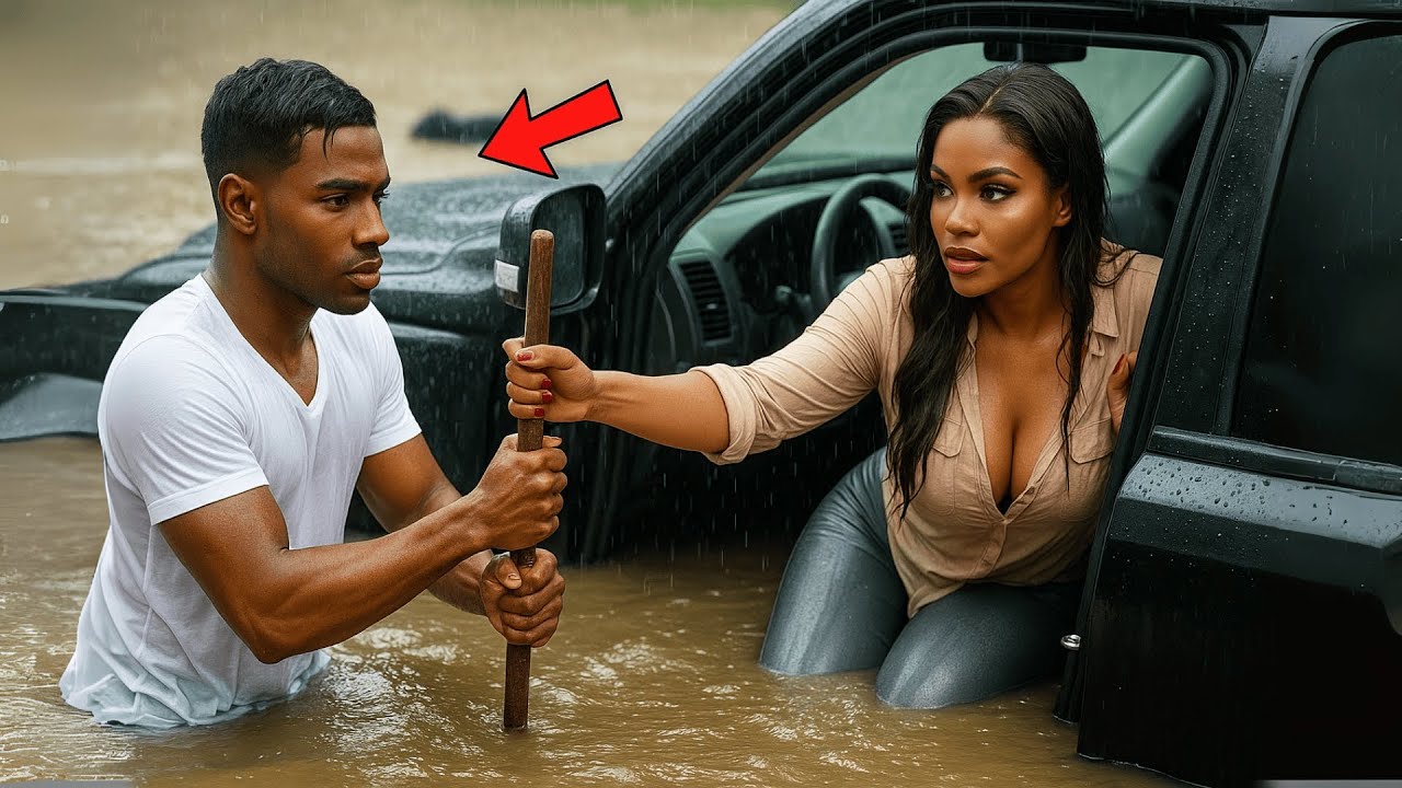 Poor Village Boy Saves Black Woman from Flood — Years Later, She Returns as a Billionaire