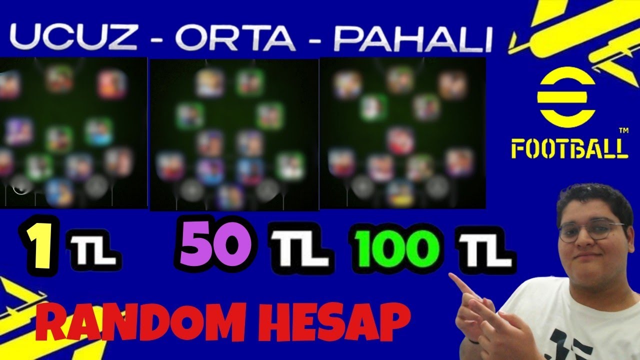 UCUZ ORTA PAHALI RANDOM HESAP SATIN ALIP HESAPLARI İNCELEDİM (eFootball 2025)
