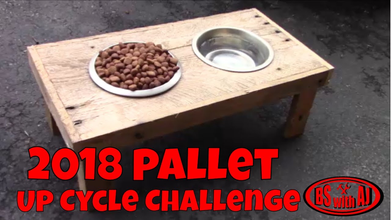2018 Pallet Up Cycle Challenge  Dog Bowl Stand