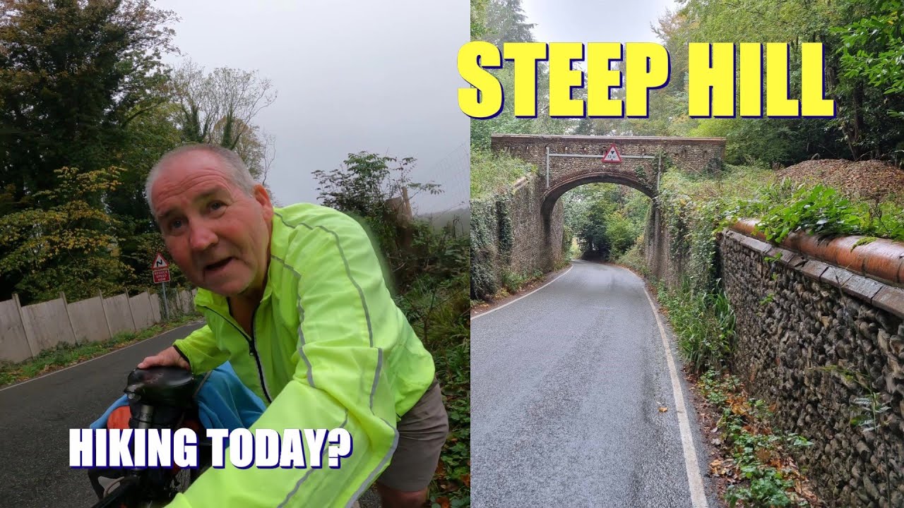 Travelsonabike2: UK Cycle Touring: Pushing My Bike Up Dunley Hill & The Reigate Pet Cemetery