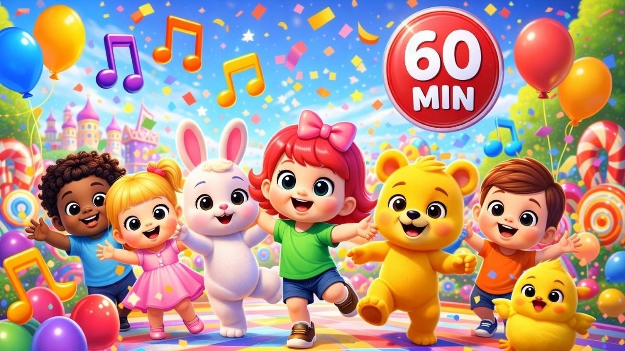 🔴🎉 Colaj 60 MIN cu Cele Mai Ascultate și Iubite Cântece pentru Copii 🎶 Cântece Gradinita 🐻TraLaPici
