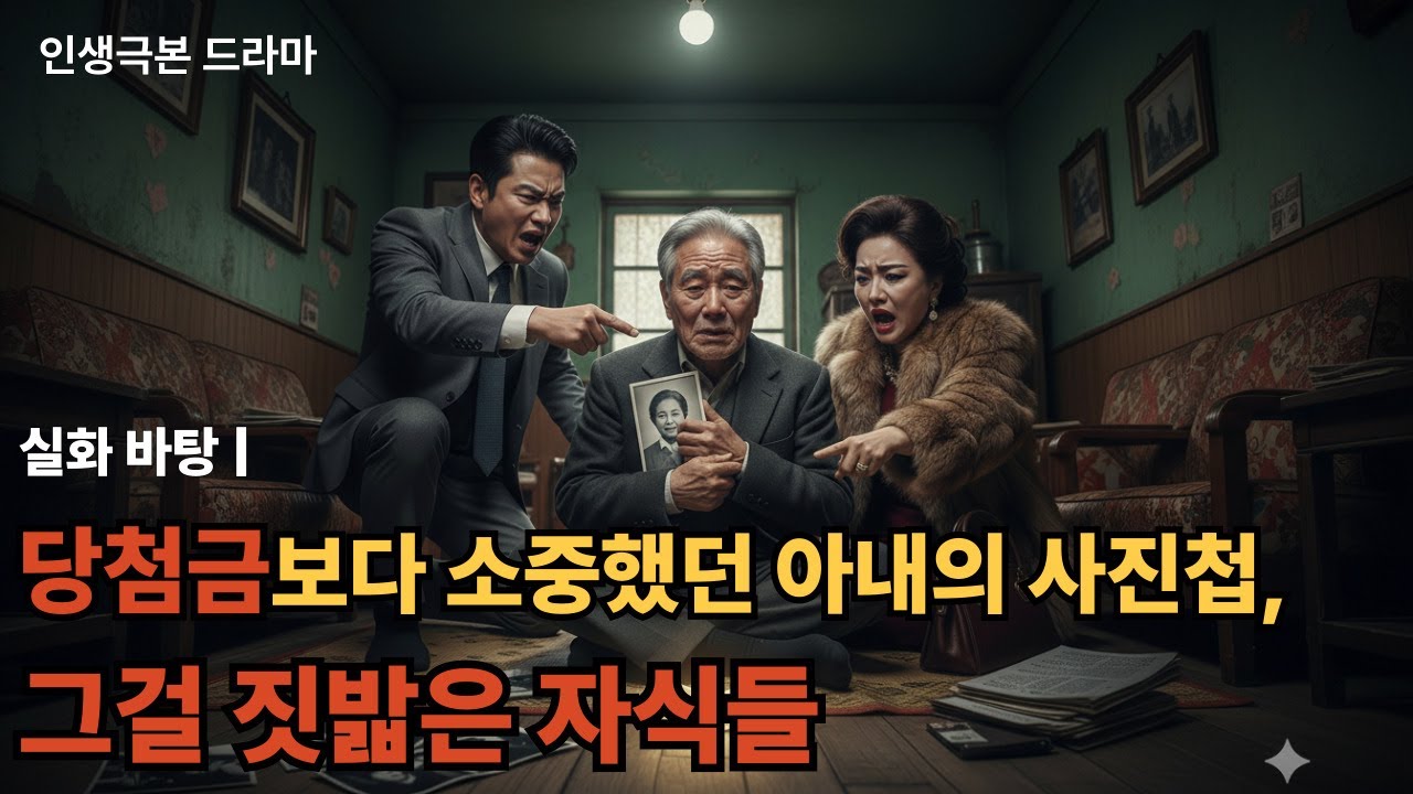 당첨금보다 소중했던 아내의 사진첩, 그걸 짓밟은 자식들