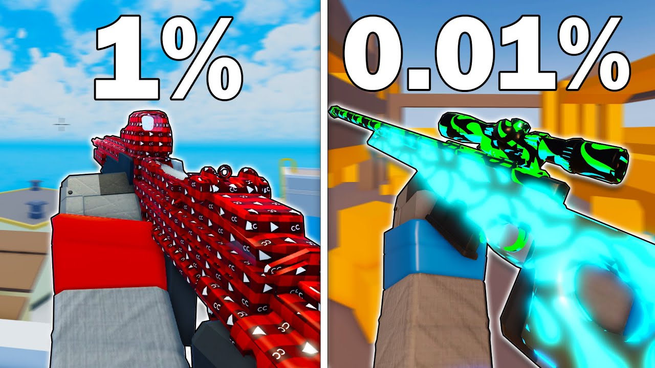 I Used my RAREST WEAPON SKINS in Roblox Arsenal.. (PART 2)