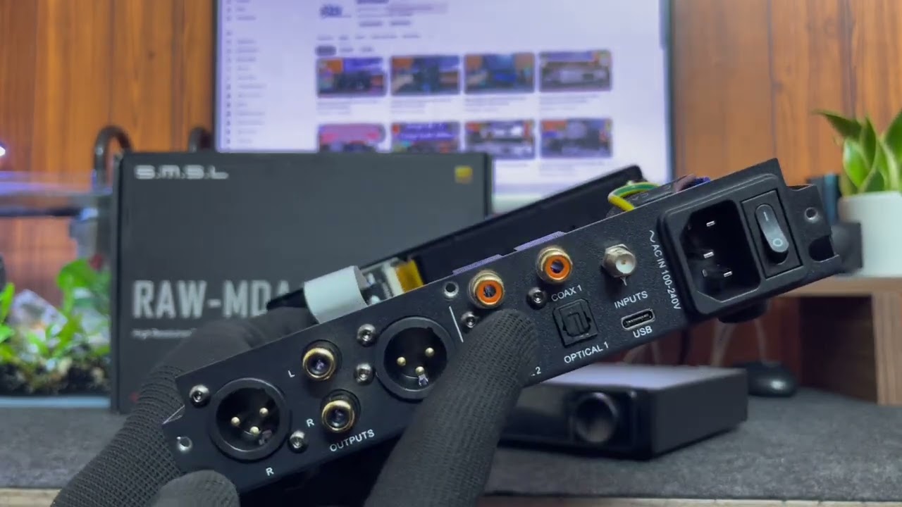 Mở Máy Soi Main Mạch Và Test Âm Thanh Thực Tế Của DAC SMSL RAW MDA-1