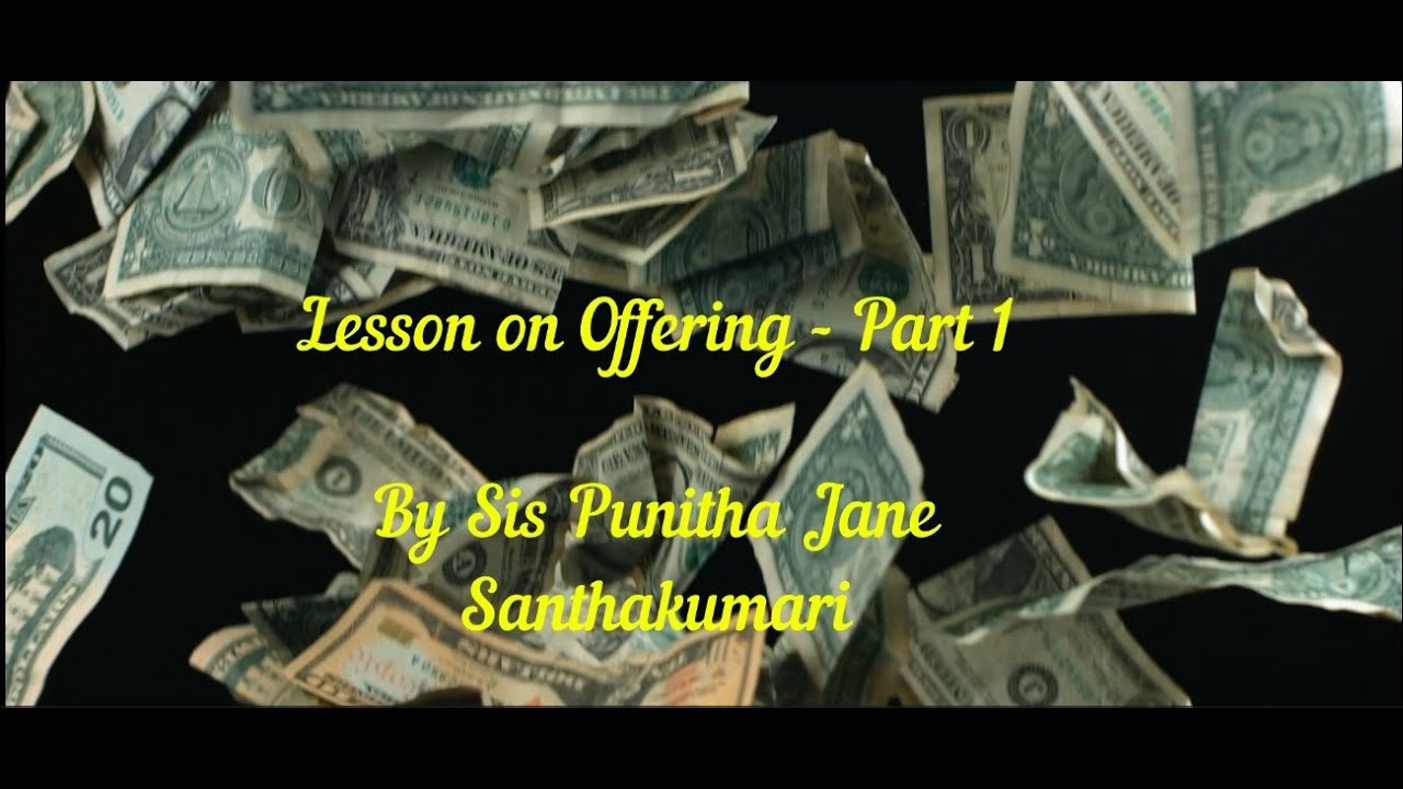 GBC-DU - Lesson on offering - Part 1