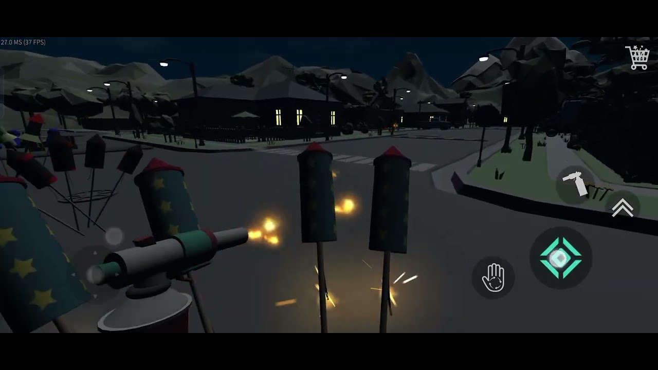 lighting up every fireworks and firecrackers in firework simulator 3D.