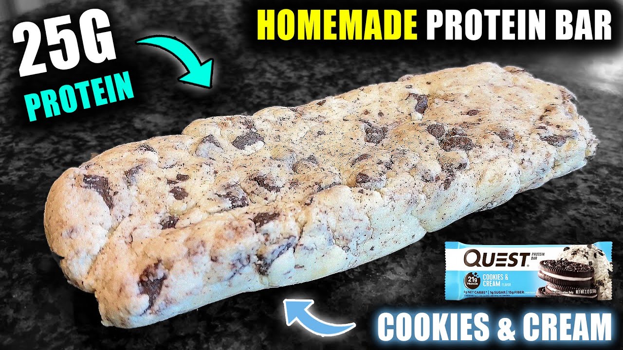 Как приготовить *ДОМАШНИЕ* протеиновые батончики Quest Cookie & Cream (ВСЕГО 3 ИНГРЕДИЕНТА)
