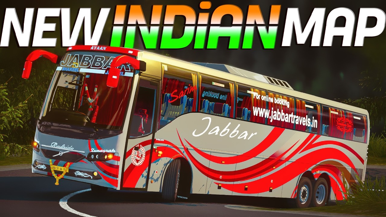 New INDIAN MAP For Ets2 | Volvo 9400 Jabbar Travels | CT India Map
