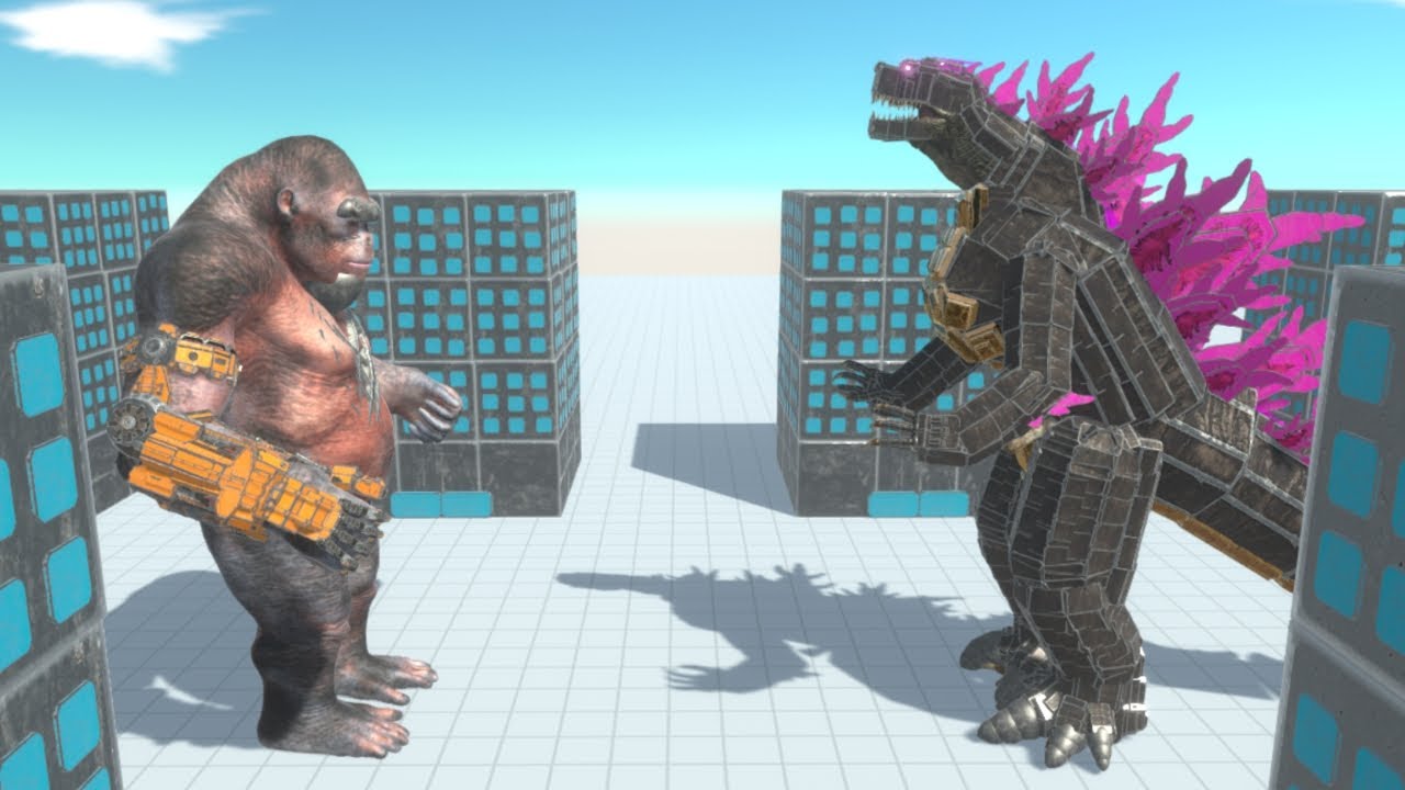 King Kong vs Godzilla and ALL UNITS in ARBS Animal Revolt Battle Simulator