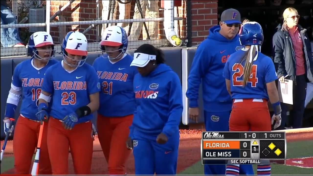 2016 NCAA Softball: Florida at Ole Miss (game 1)
