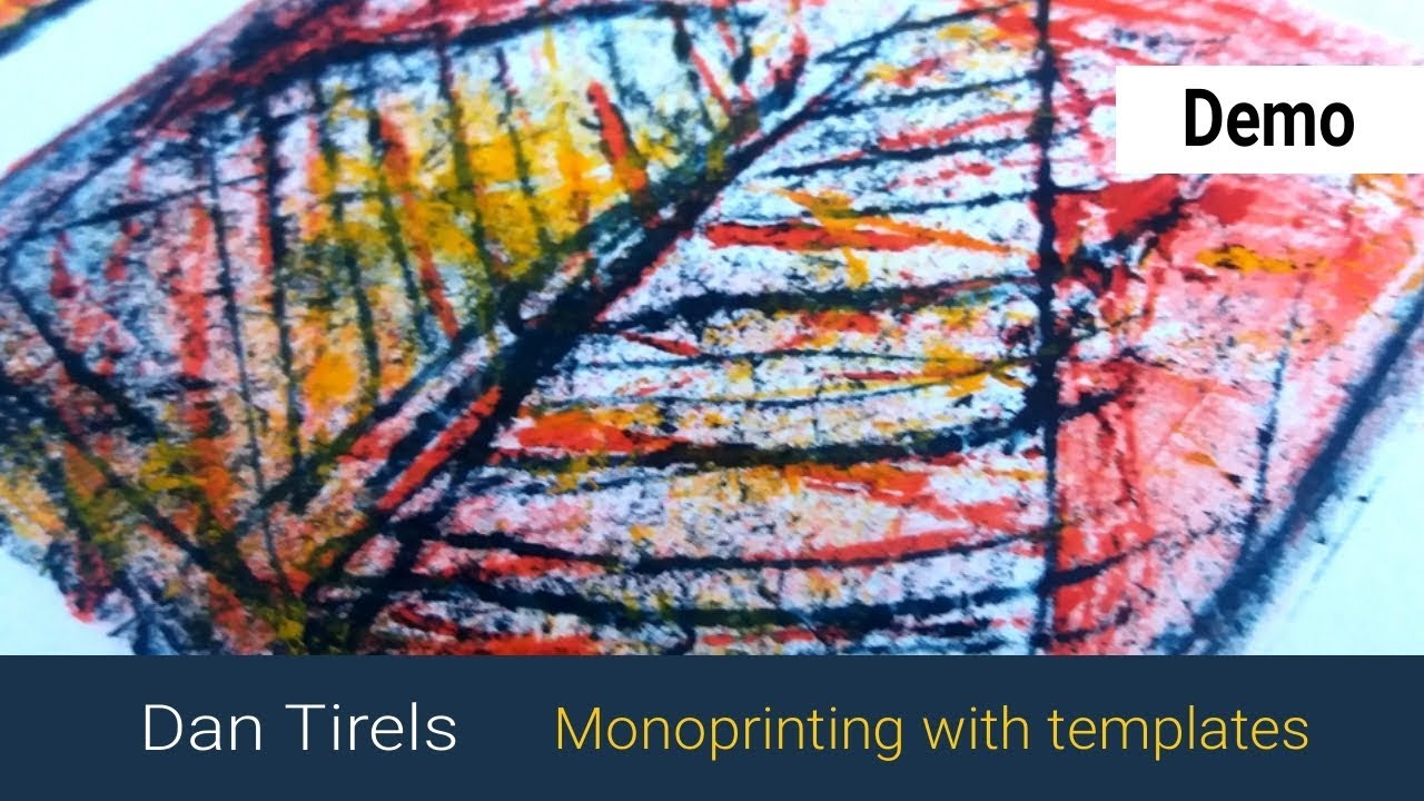 Monoprinting with templates