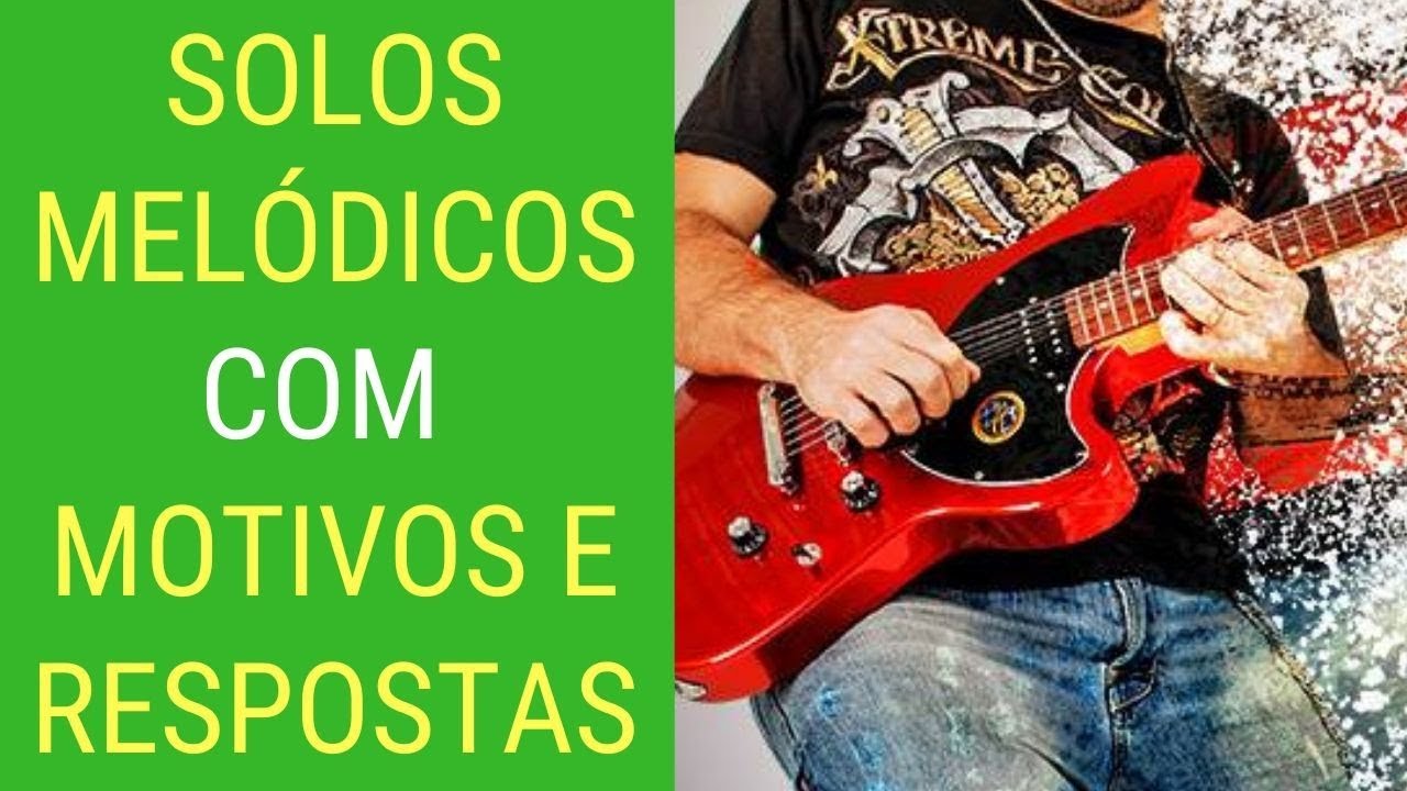 Usando MOTIVOS e RESPOSTAS em SOLOS e IMPROVISOS na GUITARRA #auladeguitarra #cursodeguitarra