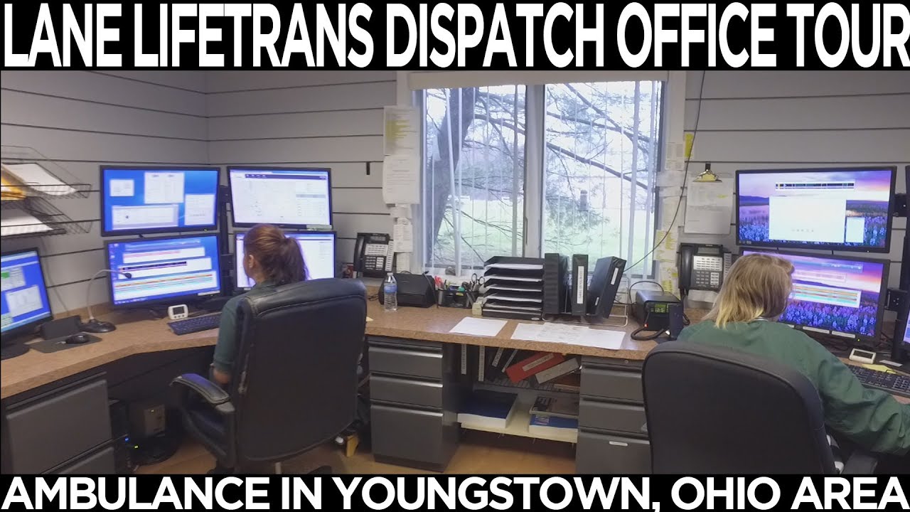 Lane LifeTRANS Dispatch Office Tour (Ambulance In Youngstown, Ohio Area)