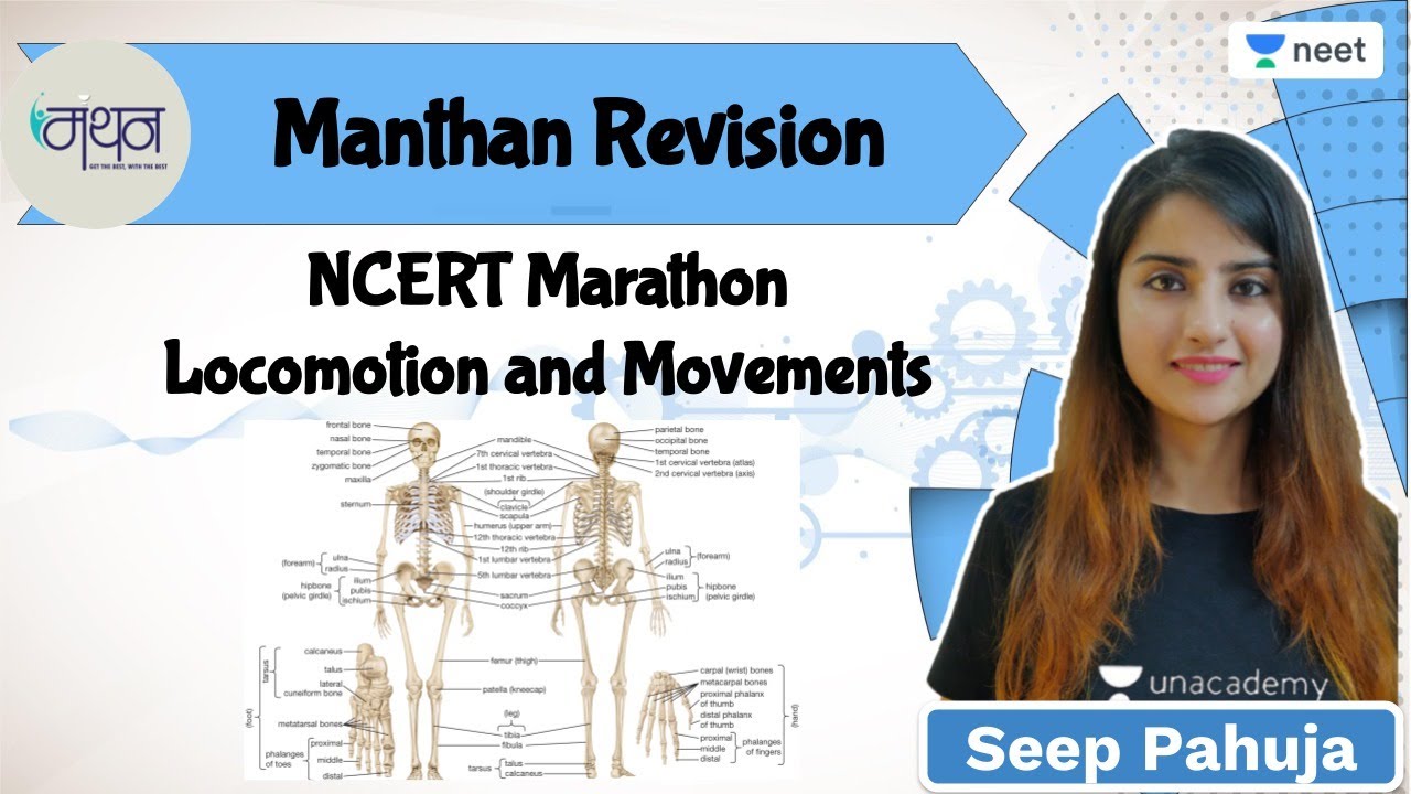 NCERT Marathon: Locomotion and Movements | Manthan Revision | Unacademy NEET | Seep Pahuja