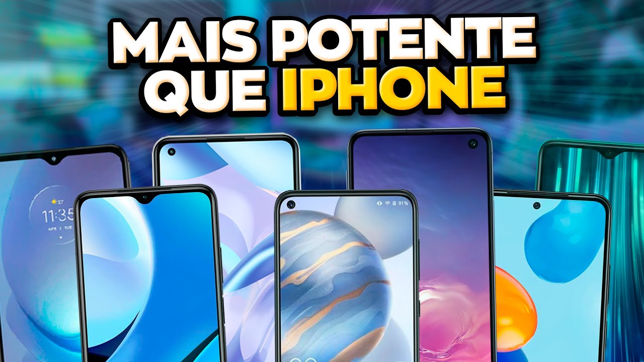 5 CELULARES melhores que IPHONE e mais BARATOS - Celulares Top de Linha Custo Benef&iacute;cio