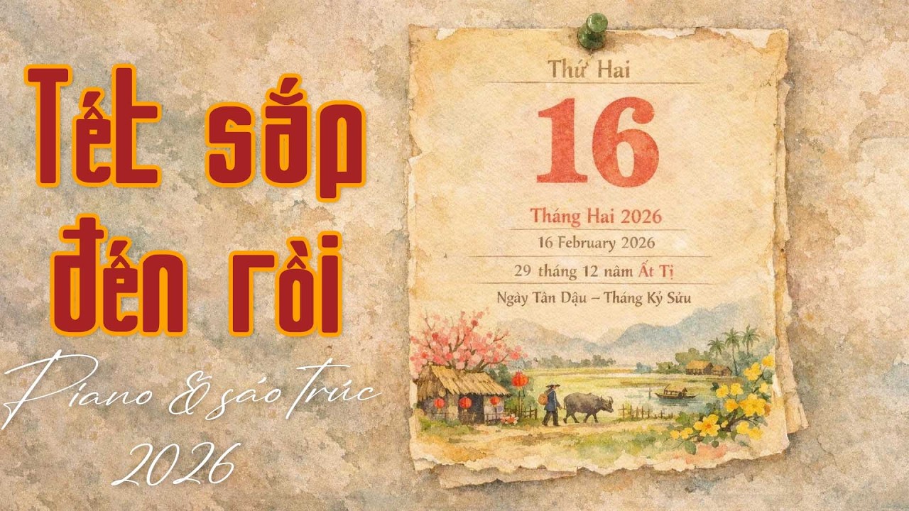 Tết đến thật rồi🌸 Một năm bạn đã cố gắng rất nhiều & giờ là lúc nghỉ ngơi... | LK sáo trúc Tết 2026