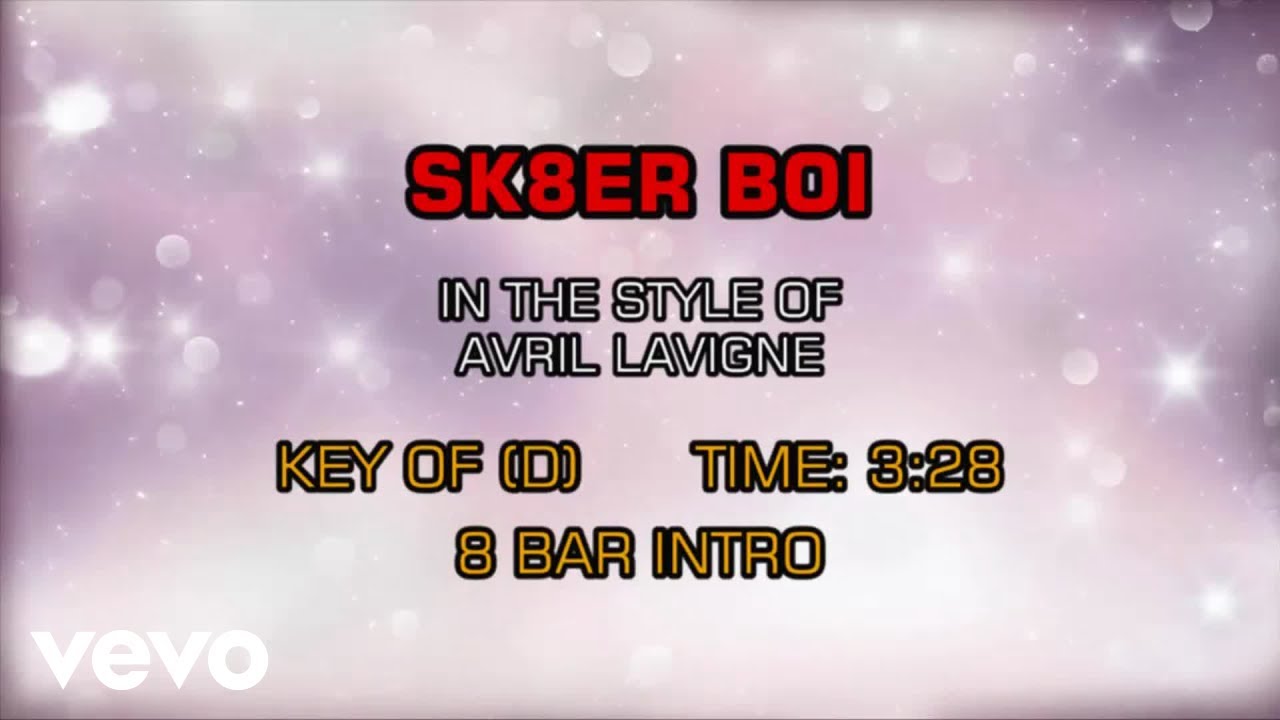 Avril Lavigne - Sk8er Boi (Karaoke)