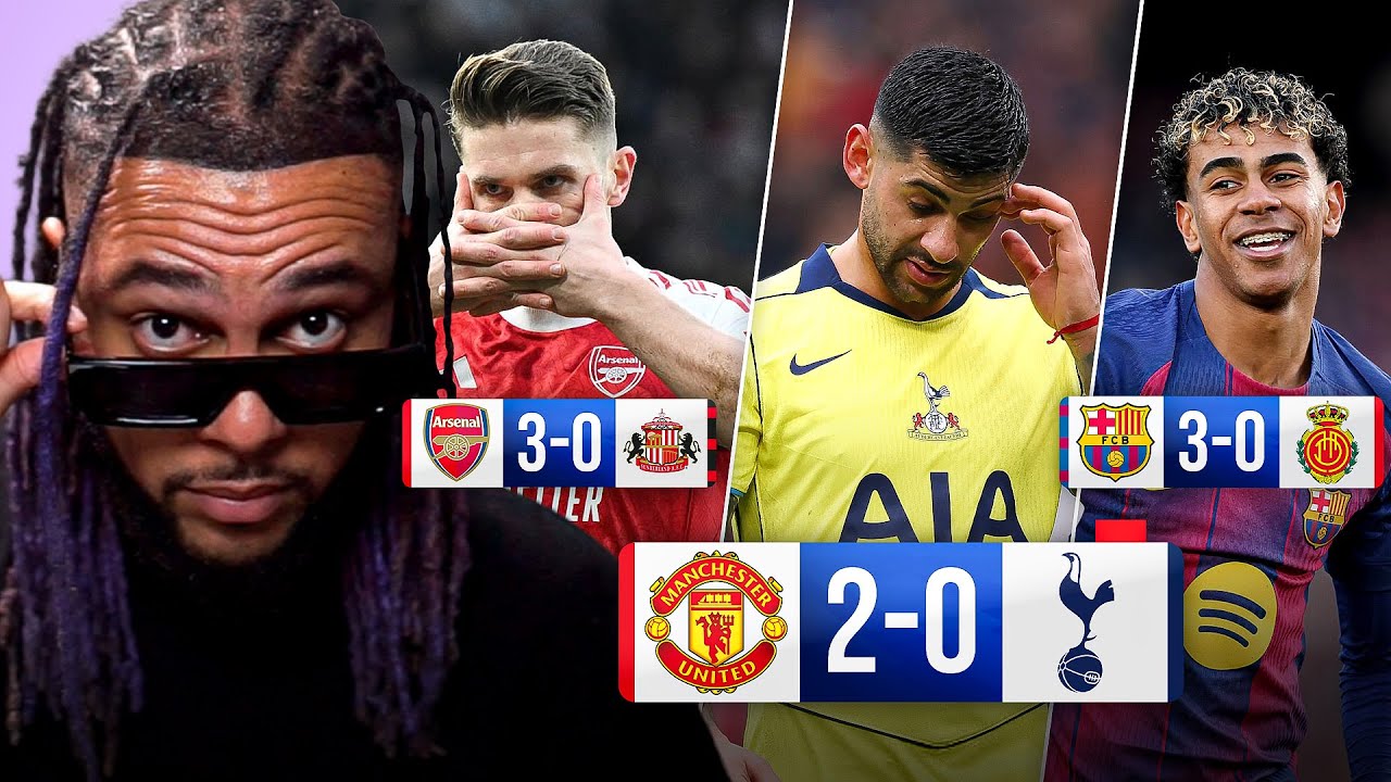 I COOKED!! UNITED 2-0 SPURS, ARSENAL 3-0 SUNDERLAND, BARCELONA 3-0 MALLORCA!