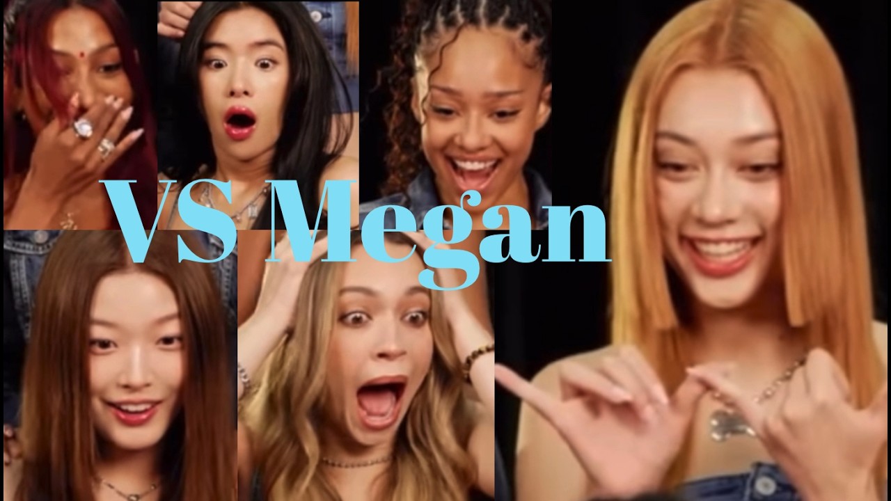 Daniela, Lara, Yoonchae, Manon and Sophia's reaction to 'Touch mv' VS Megan