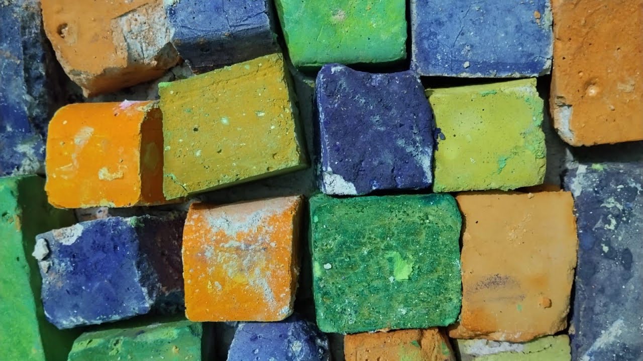 💚💙💛🧡 Gymchalk Crush #ASMR #oddly setisfying