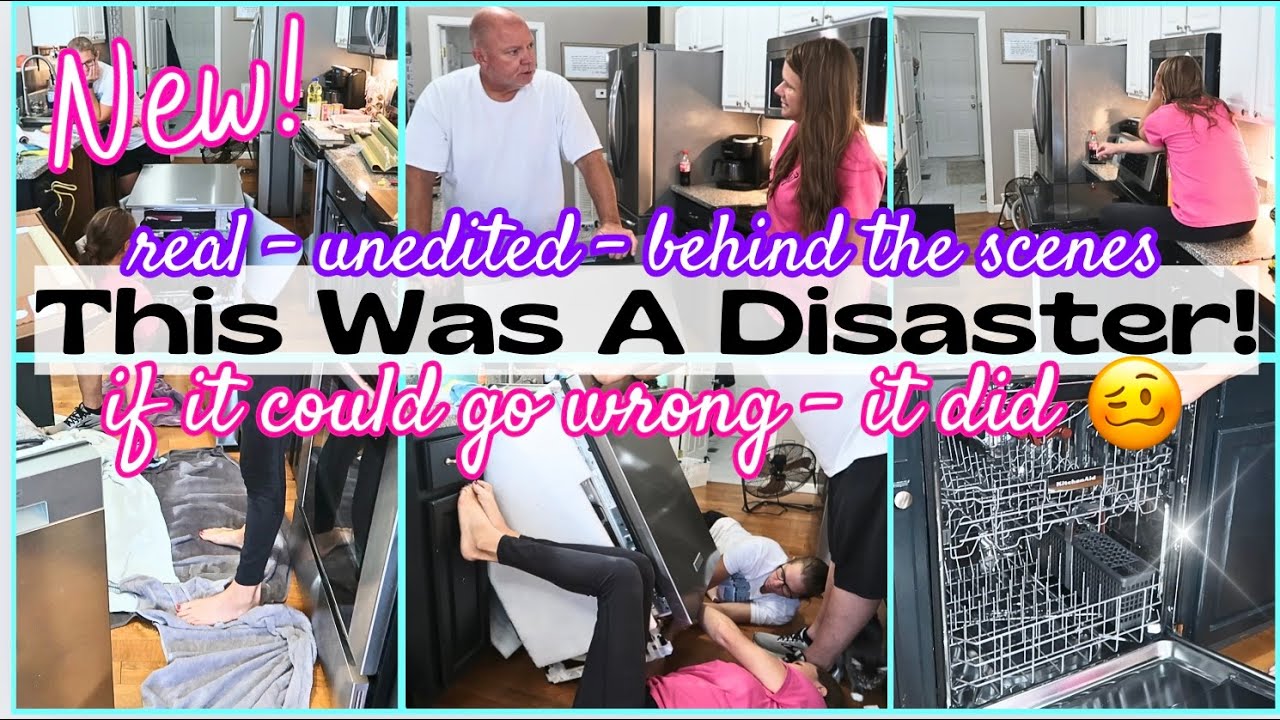 THIS WAS A DISASTER! WE FLOODED THE HOUSE | NEW KITCHENAID DISHWASHER. REAL & RAW