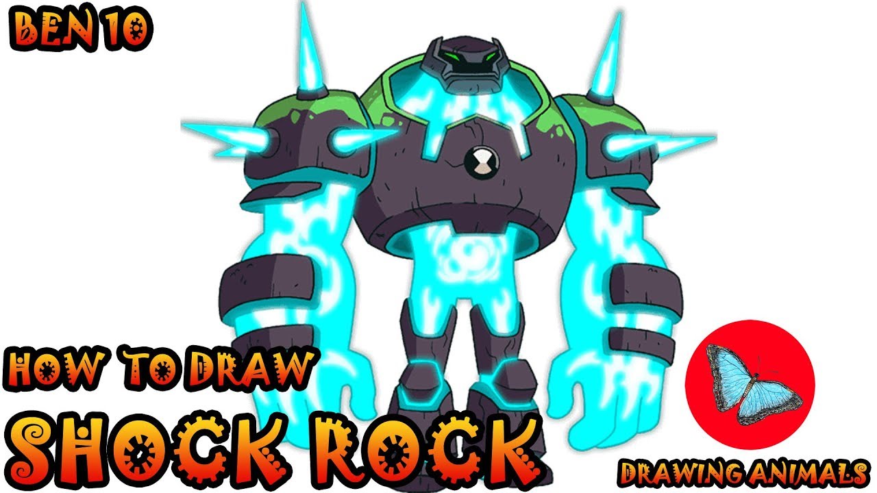 How To Draw Shock Rock From Ben 10 | Drawing Animals