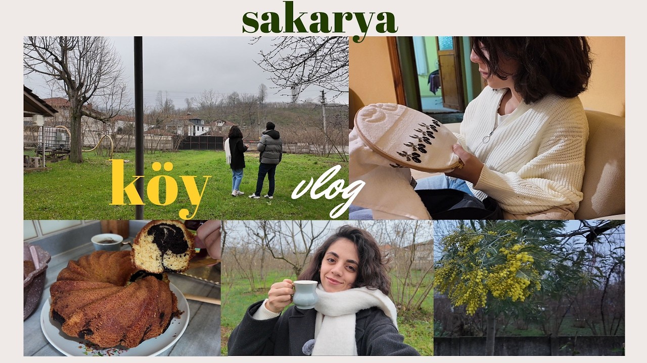 sıcacık bir köy vlogu | ananemizi ziyaret  | ev yapımı kek ile çay