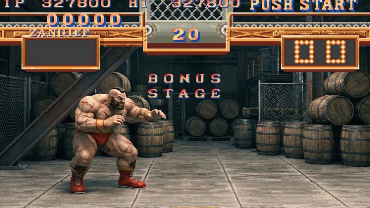 ZANGIEF BONUS ROUND SF2