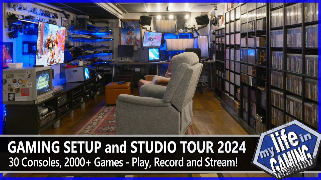 Gaming Setup and Studio Tour 2024 - How Coury Makes MLiG / MY LIFE IN GAMING